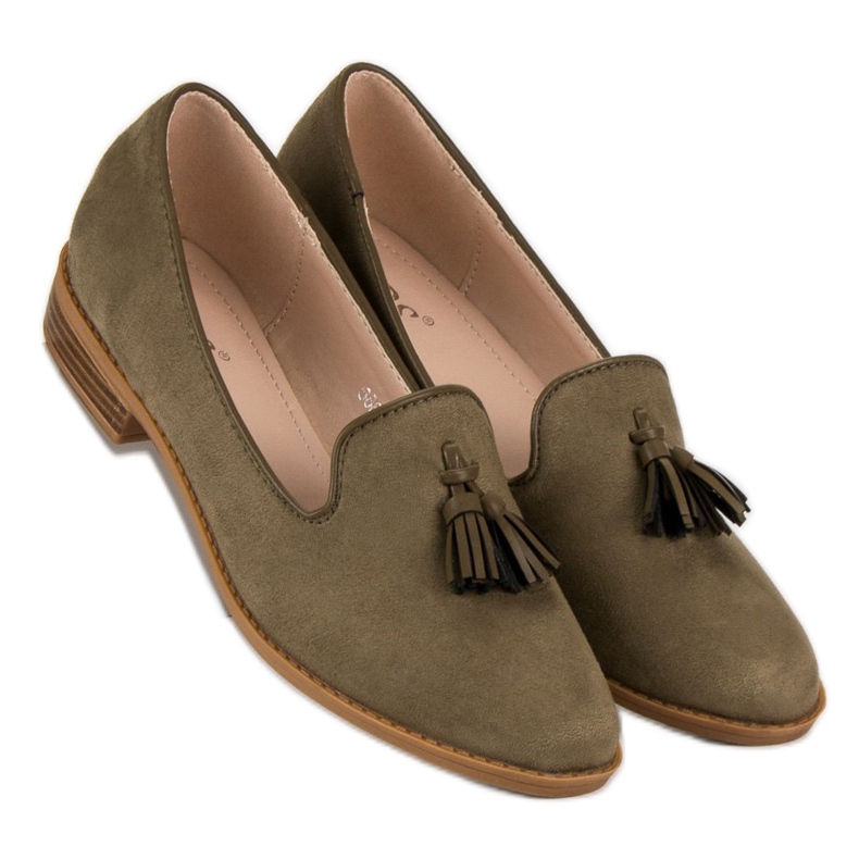 SDS Lordi de piele intoarsa la moda verde 2