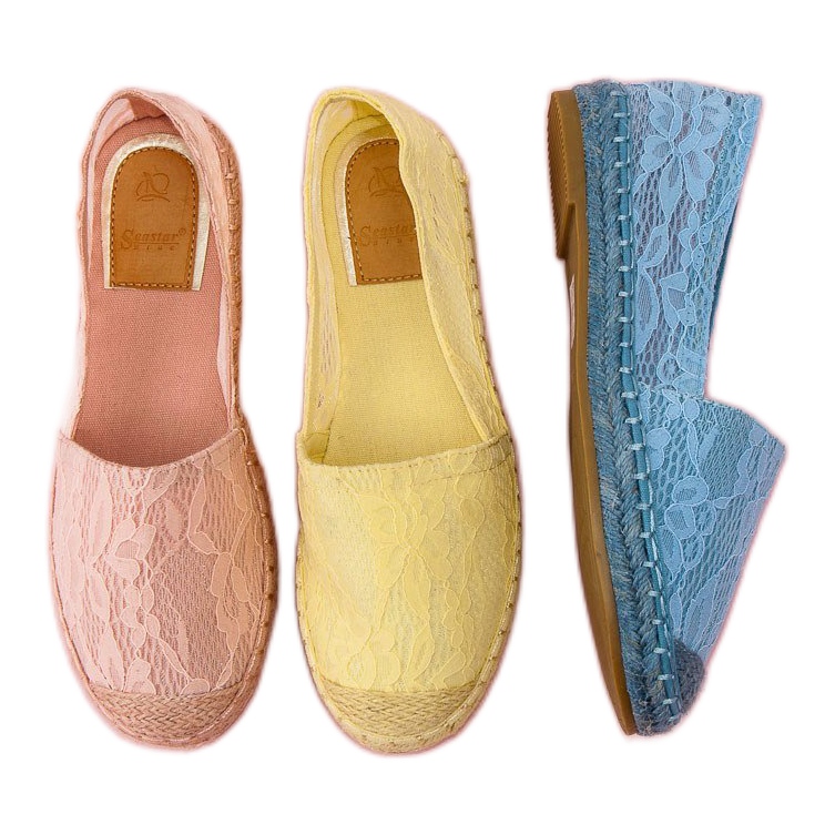 Seastar Espadrile din dantela roz 1