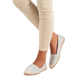 Espadrile cu sclipici gri 2 Espadrile cu sclipici gri 2