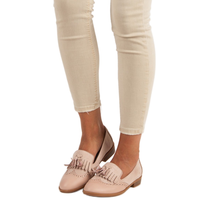 SDS Mocasini bej cu franjuri 1 SDS Mocasini bej cu franjuri 1