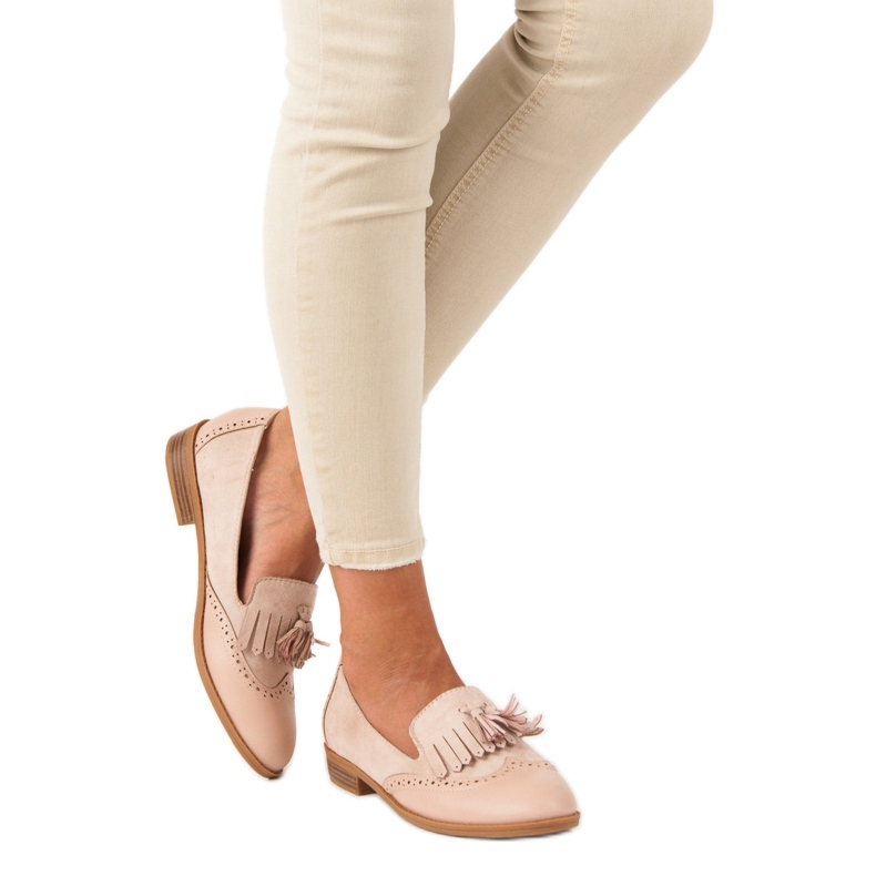 SDS Mocasini bej cu franjuri 2 SDS Mocasini bej cu franjuri 2