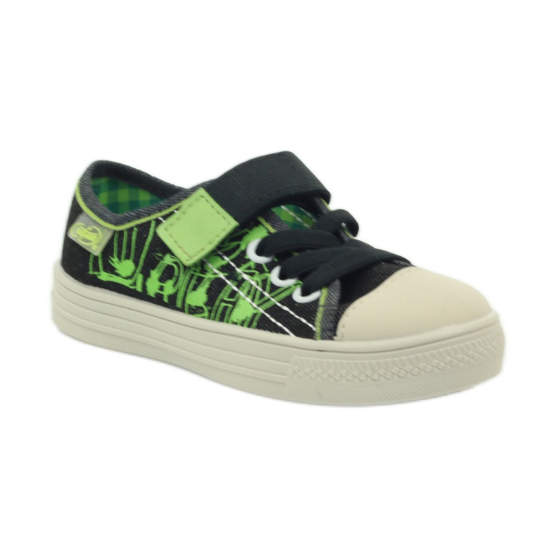 Tenisi Befado negri 429x005 negru verde 1 Tenisi Befado negri 429x005 negru verde 1