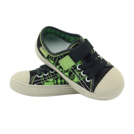 Tenisi Befado negri 429x005 negru verde 3 Tenisi Befado negri 429x005 negru verde 3