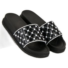 Papuci de femei eleganti negru 6