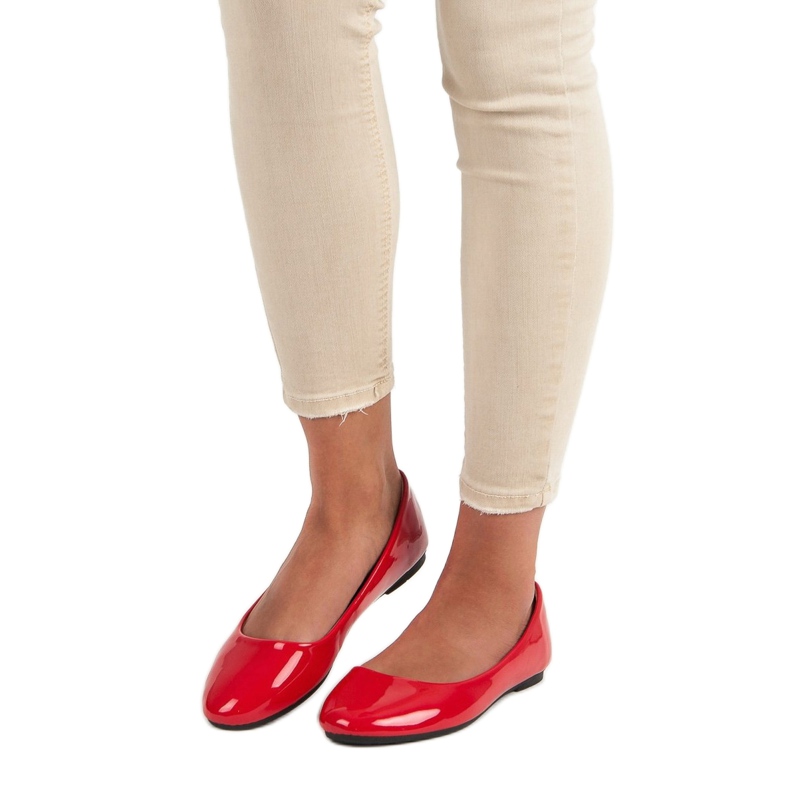 Diamantique Balerine lăcuite roșu 1