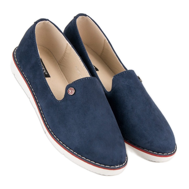 Vices Vicii lords din piele intoarsa bleumarin albastru 1