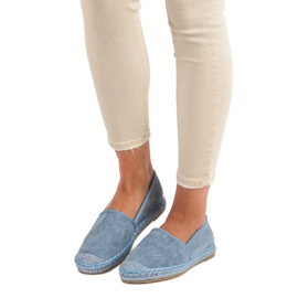 Nio Nio Espadrile albastre din piele intoarsa albastru 1