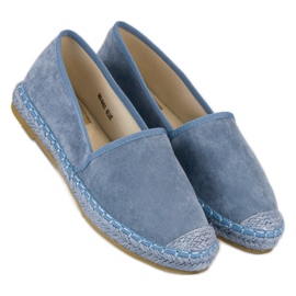 Nio Nio Espadrile albastre din piele intoarsa albastru 3