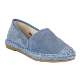 Nio Nio Espadrile albastre din piele intoarsa albastru 4