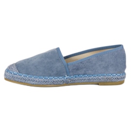 Nio Nio Espadrile albastre din piele intoarsa albastru 5