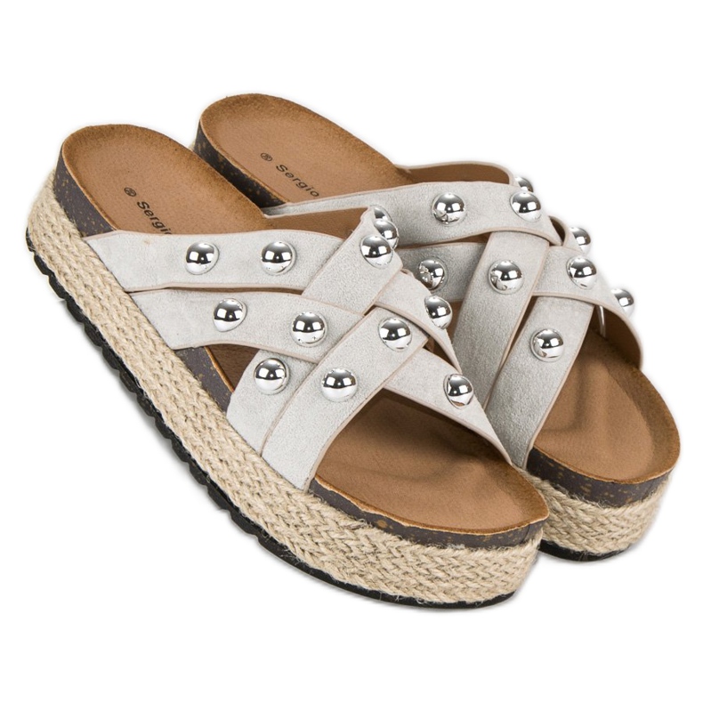 Sergio Todzi Papuci cu strasuri gri 2