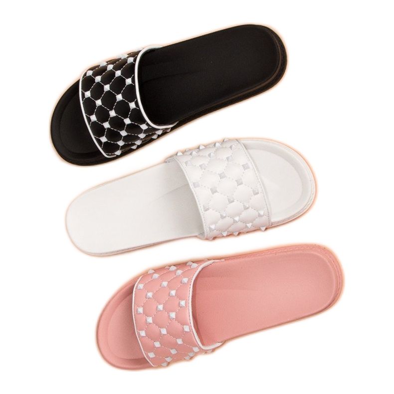 Papuci de femei eleganti roz 2