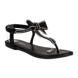 Abloom Flip-flops cu bandă elastică negru 3