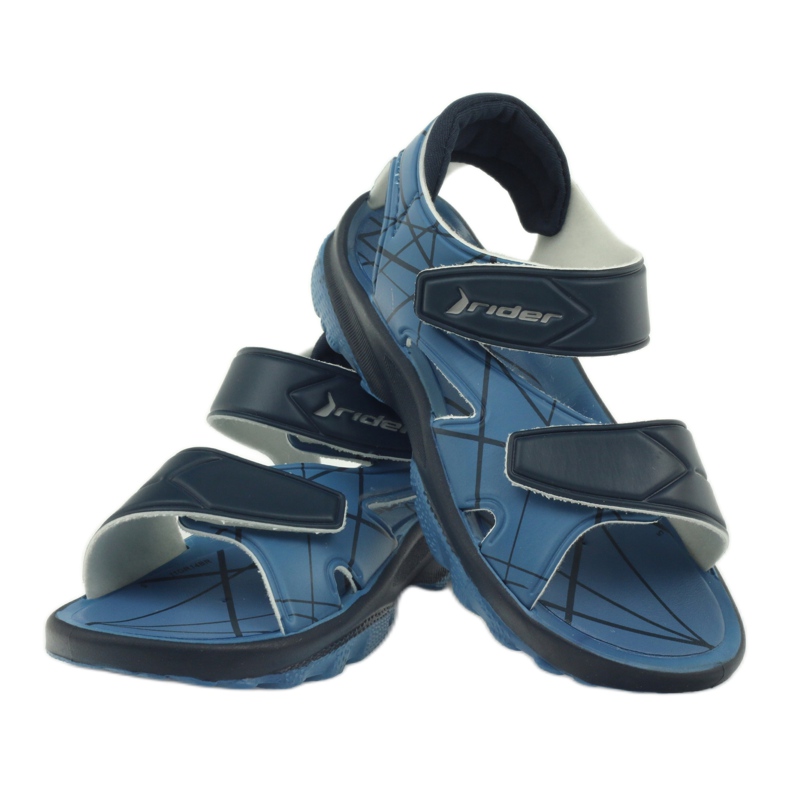 Sandale albastre Pantofi copii Rider velcro albastru marin albastru 3
