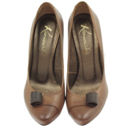 Pompi din piele maro Kaniowski 125 5 Pompi din piele maro Kaniowski 125 5