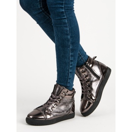 Adidași lăcuți deasupra gleznei gri multicolor 1 Adidași lăcuți deasupra gleznei gri multicolor 1