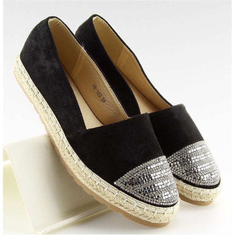 Espadrile dama negre H8-102 Negre negru 2