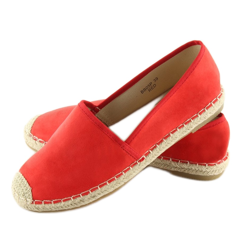 Espadrile clasice roșii BB05P Red roșu 2