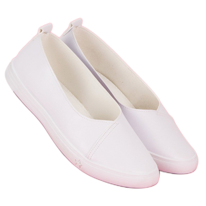 Tenisi slip-on alb 2