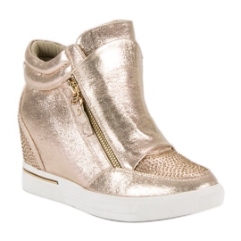 Adidasi eleganti, adidasi galben multicolor 1