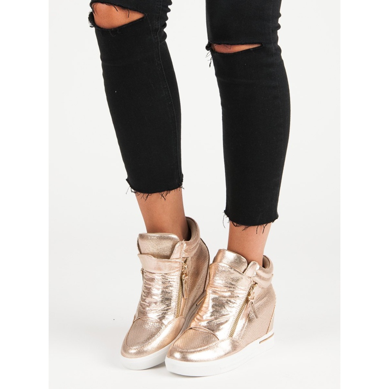 Tenisi cu pană galben 2 Tenisi cu pană galben 2