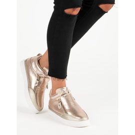 Lgm Adidasi aurii cu fermoar de aur 1