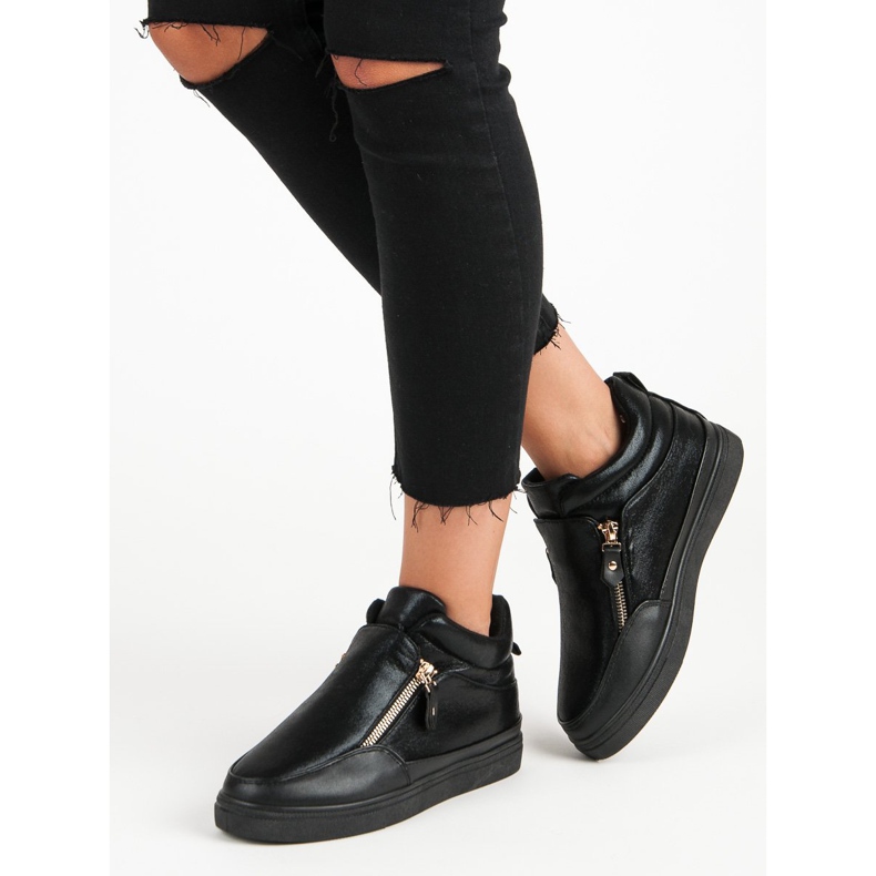 Lgm Tenisi negri cu fermoar negru 2 Lgm Tenisi negri cu fermoar negru 2