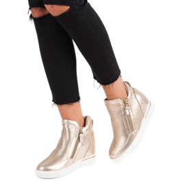 Adidași cu fermoar galben 1