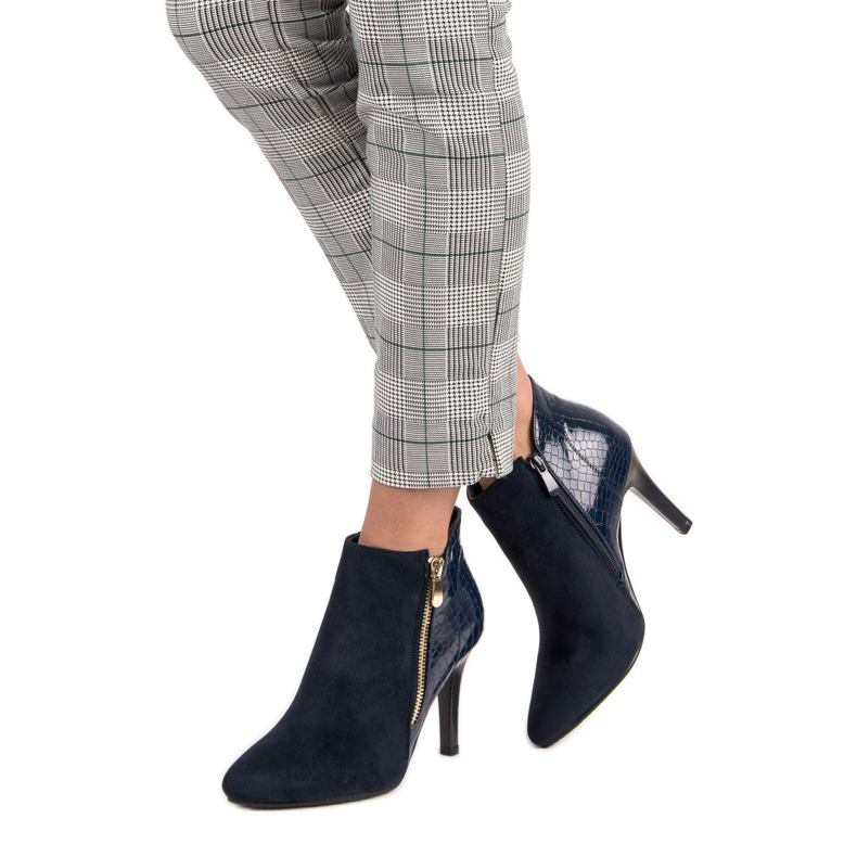 Botine bleumarin albastru 2