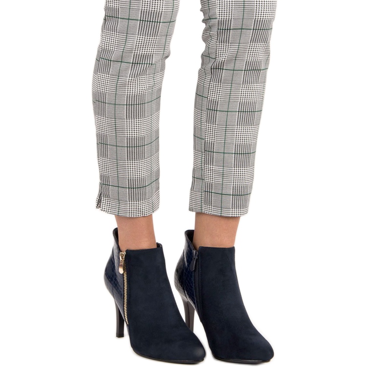 Botine bleumarin albastru 1