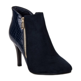 Botine bleumarin albastru 3