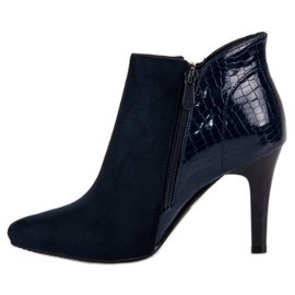 Botine bleumarin albastru 4