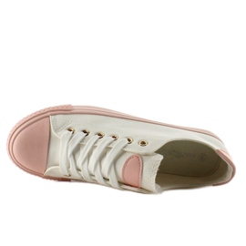 Adidași pe cauciuc colorat W-3051 Alb 4