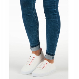 Kylie Adidași legați cu ajur alb 1