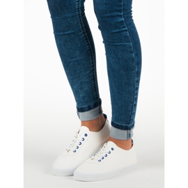 Kylie Adidași legați cu ajur alb 1