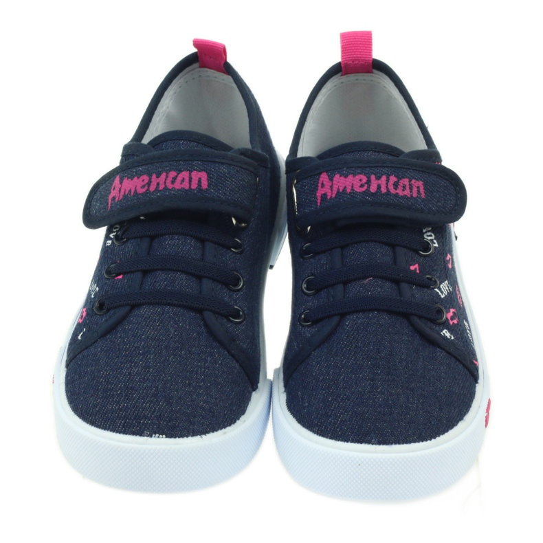 American Club Adidași cu buze roz american albastru marin 4 American Club Adidași cu buze roz american albastru marin 4