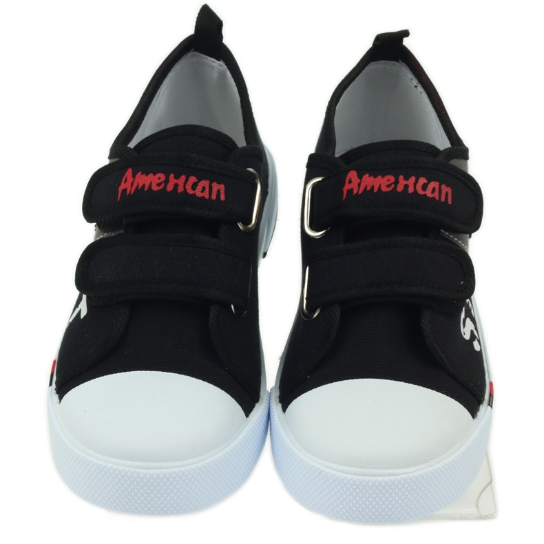 American Club Pantofi adidași copii cu steagul american Velcro negru alb gri roșu 4 American Club Pantofi adidași copii cu steagul american Velcro negru alb gri roșu 4