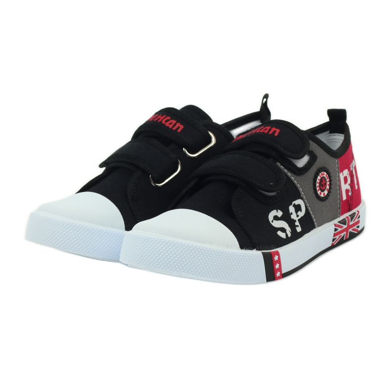 American Club Pantofi adidași copii cu steagul american Velcro negru alb gri roșu 3 American Club Pantofi adidași copii cu steagul american Velcro negru alb gri roșu 3