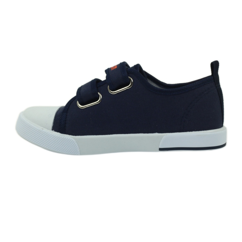 American Club Pantofi copii adidasi cu un steag Velcro american bleumarin alb portocale gri albastru marin 2