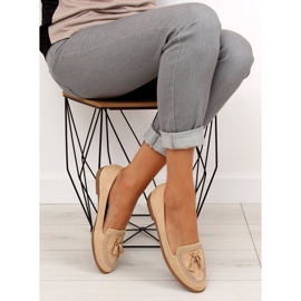 Mocasini cu degete tăiate SK28P Bej 2