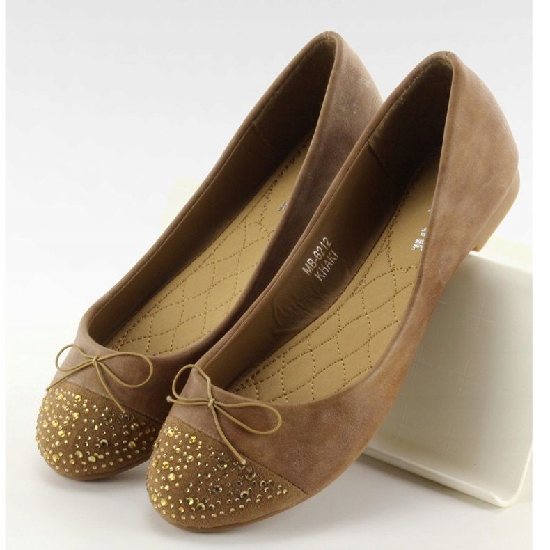 Balerini cu jeturi MB-6212 kaki 1