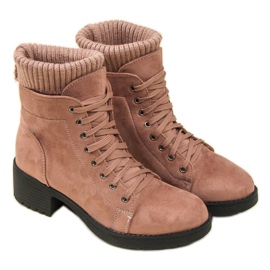 Seastar Botine roz cu siret 10