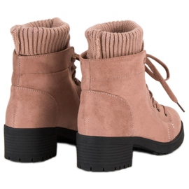 Seastar Botine roz cu siret 4