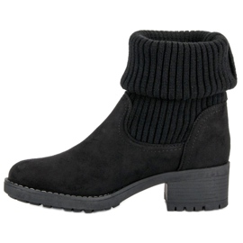 Seastar Cizme înalte cu slip-on negru 3