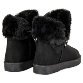 Seastar Mukluki cu blană negru 1 Seastar Mukluki cu blană negru 1