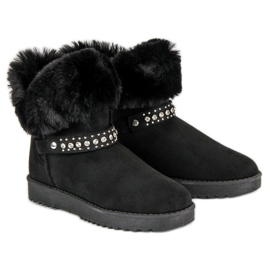 Seastar Mukluki cu blană negru 2 Seastar Mukluki cu blană negru 2