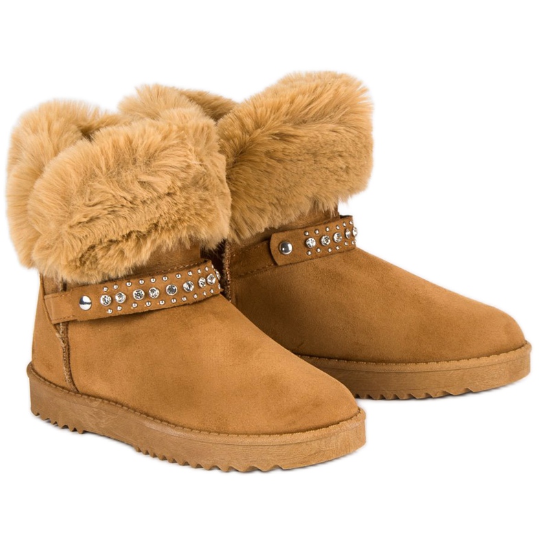 Seastar Mukluki cu blană maro 2 Seastar Mukluki cu blană maro 2