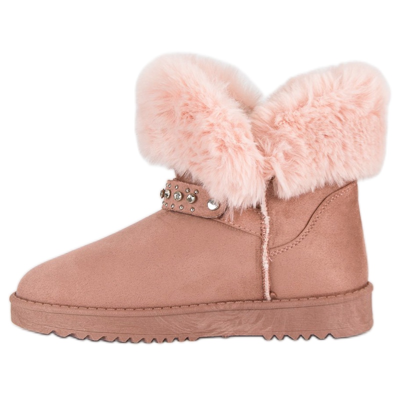 Seastar Mukluki Cu Blana roz 1