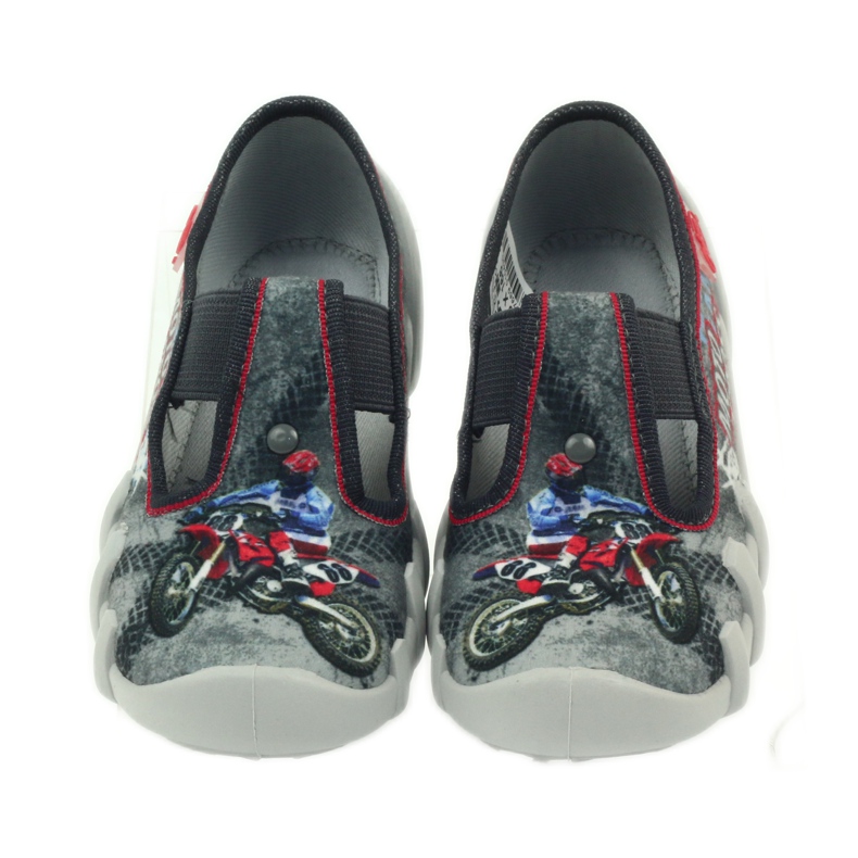 Pantofi copii Befado papuci 290x166 gri roșu 4