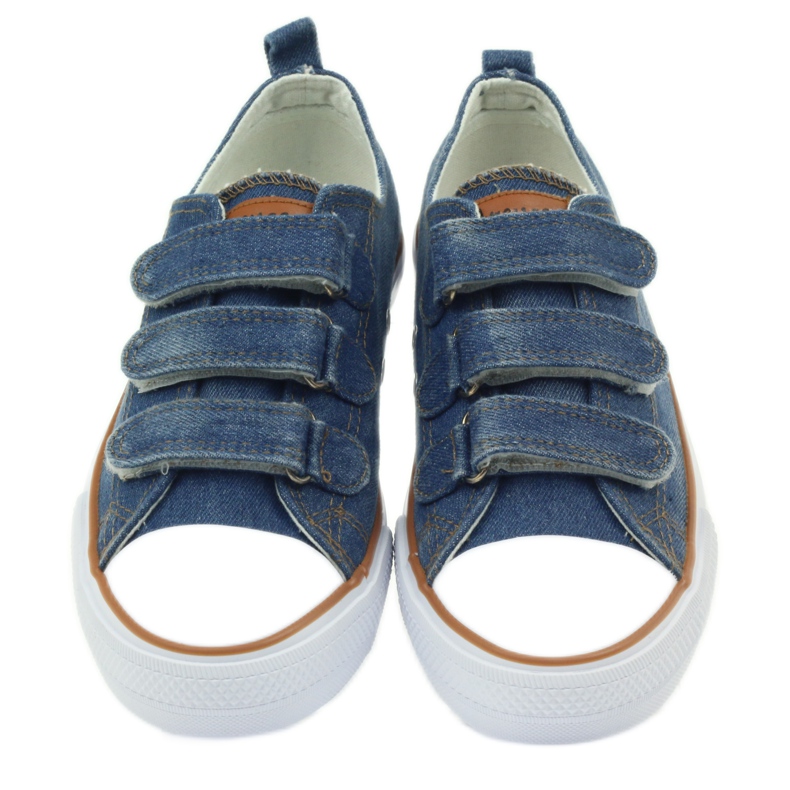 American Club Tenisi dk din denim cu velcro albastru 4 American Club Tenisi dk din denim cu velcro albastru 4